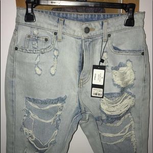 NWT Carmar high rise non-stretch jean shorts